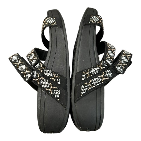 Skechers Women's Arch Fit Retrogrades Diamond Babe Slide Sandals Size 8 - Picture 2 of 9